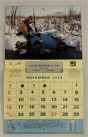 1958 De Laval Calendar - Sutton Nebr.