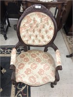 Antique lady's parlor chair