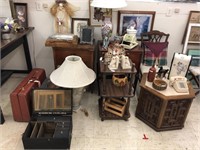 Massive selection, suitcases, tables, full booth