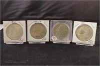 (4) Morgan Silver Dollars: