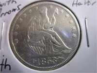 1853 Seated Liberty Half with Arrows