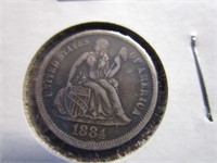 1884 Seated Liberty Dime