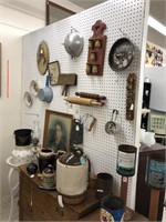 Vintage & Antique contents hanging and on top