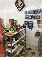 Large selection of vintage toys, trucks, hotwheels