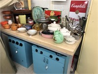 Kitchen table, vintage items, handmade kitchen
