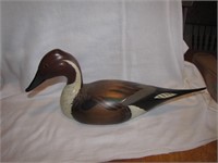 VINTAGE PINTAIL DUCK DECOY: SIGNED The Wooded