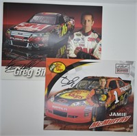 Signed Jamie McMurray & Greg Biffle Publicity Card