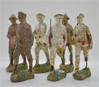 WWI era Composition Toy Soldiers - Trico