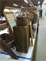 Country Items Crate Sifter Washboard Boxes Etc