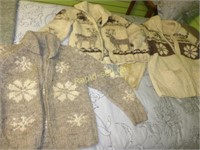 Vintage Cowichan Style Sweaters
