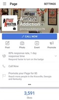 Antique Addiction Business Facebook Page
