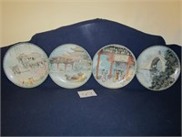 4 Decorative Imperial Jingdezhen Porcelain Plates