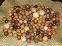 Large Lot of Early Clay Style Handmade Marbles