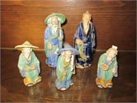 5 Oriental Figurines