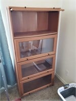 Wood-like 4 Shelf Barrister Cabinet