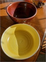 2 Piece Pottery Bowl