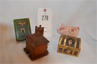 4 Banks - Treasure Chest, Wooden House, others