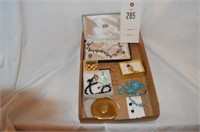 Necklaces, Earrings, Old Compact