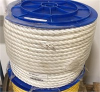 3/4” x 600’ Twisted White Polyester Rope