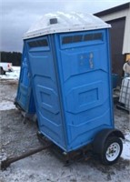 Portable Restroom And Trailer