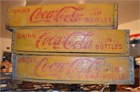 3 Wood Coke Crates