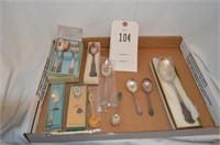 6 - Souvenir Spoons, Baby Spoons, Child's Utensils