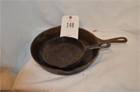 2 - Wagner Cast Iron Skillets
