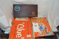 Games- Clue & Scrabble, Ringling Bros Picture Book