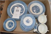 Royal Currier & Ives Early Winter China Set