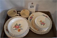 Set of Misc. China Pieces in Floral Pattern