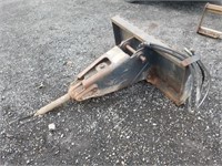 Skid Steer Hydraulic Hammer Attachment