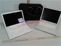2 Apple laptop computers - MacBook and I book -