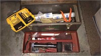 Craftsman toolbox with tools including the 2