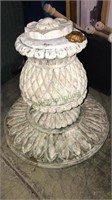 Pineapple table pedestal, for a glass top