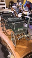 Vintage cabriolet carriage, 31 inches long with