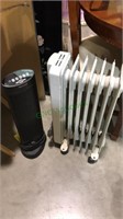 2-portable heaters one is the radiator style,
