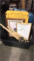 Large tote with lid, electric motor, lap tray,