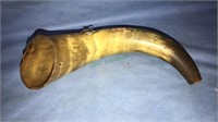 Antique powderhorn about 15 inches long,(793)