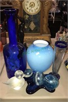 Group of modern glassware including a 16 inch