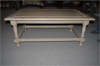 Modern blond finished coffee table