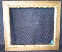 Oak picture frame with gold leaf