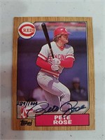 Pete Rose topps autographed