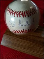 Pat Listach autographed ball with card