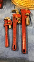 3 Rigid Pipe Wrenches