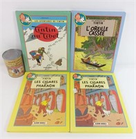 4 albums boubles des Aventures de Tintin