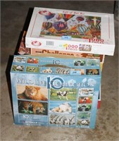 GROUPING OF JIG SAW PUZZLES IN BOX