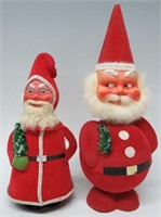 TWO VINTAGE GERMAN SANTA CANDY CONTAINERS