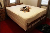 QUEEN SIZE BED & 3 DRAWER NIGHT STAND