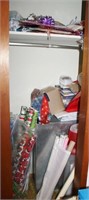 CONTENTS OF CLOSET CHRISTMAS AND HOLIDAY