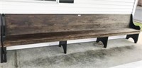 Wooden Pew/Bench - 34" T X 12 Ft. Long
